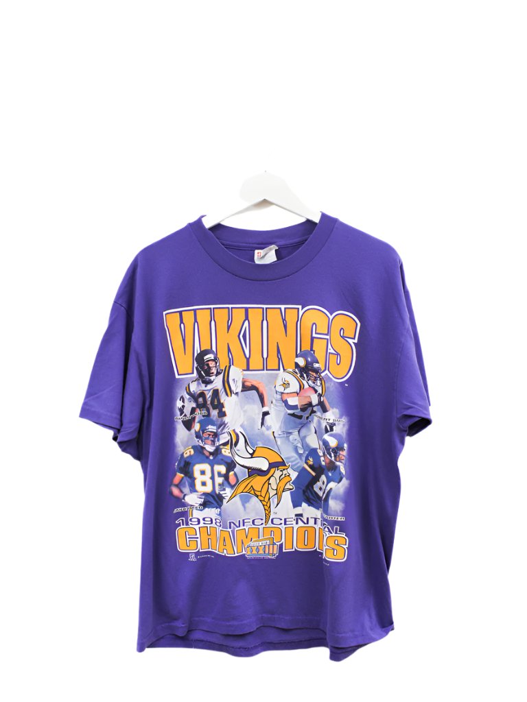 Z - Vintage 1998 Vikings NFC Central Champs NFL Tee