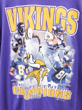 Load image into Gallery viewer, Z - Vintage 1998 Vikings NFC Central Champs NFL Tee
