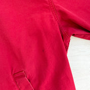 J- Vintage Tommy Hilfiger 90's Embroidered Crest Red Harrington Zip Up Jacket - L