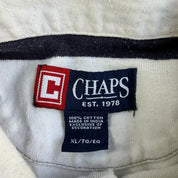 Vintage Chaps RL Embroidered Logo Long Sleeve Rugby Shirt - XL