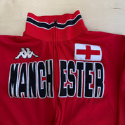 J- Vintage Kappa Manchester England Embroidered Graphic Zip Up Track Jacket - 2XL