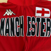 J- Vintage Kappa Manchester England Embroidered Graphic Zip Up Track Jacket - 2XL