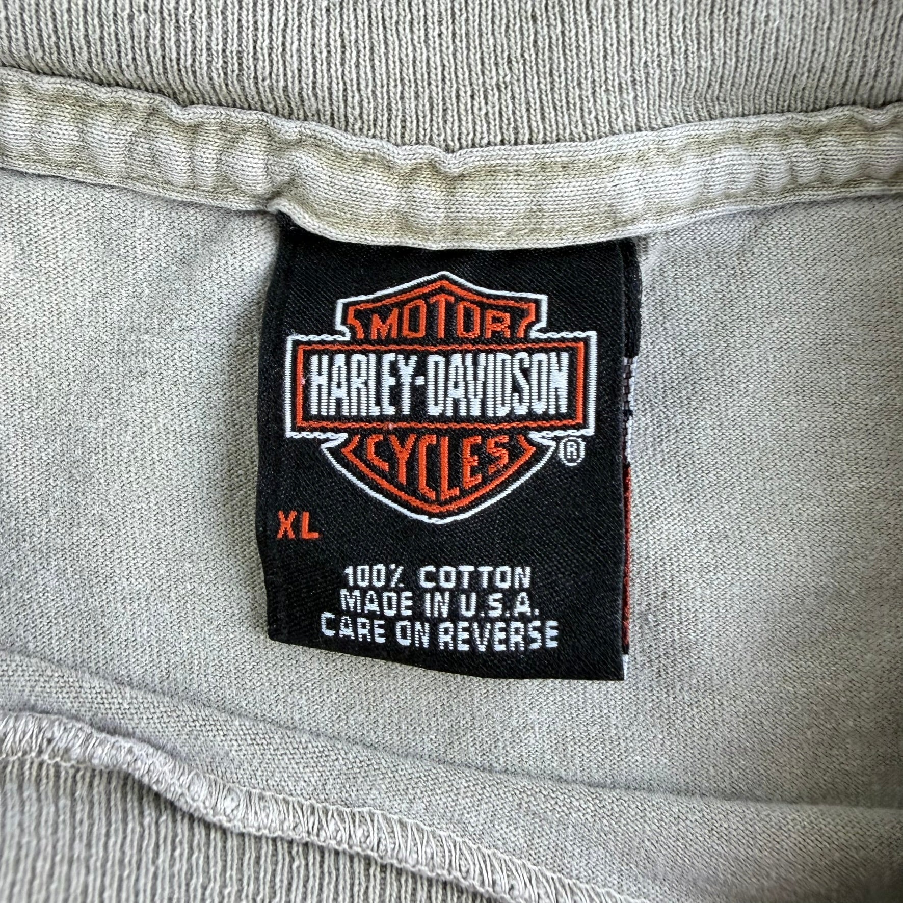 Vintage '05 Harley Davidson Leominster MA Graphic Made In USA Single Stitch Tee - XL