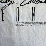 J- Vintage '95 Marylin Monroe Text & Graphic Single Stitch Tee - L