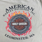 Vintage '05 Harley Davidson Leominster MA Graphic Made In USA Single Stitch Tee - XL