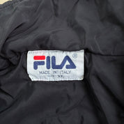 J- Vintage Fila Black Made In Italy Zip Up Windbreaker - XL