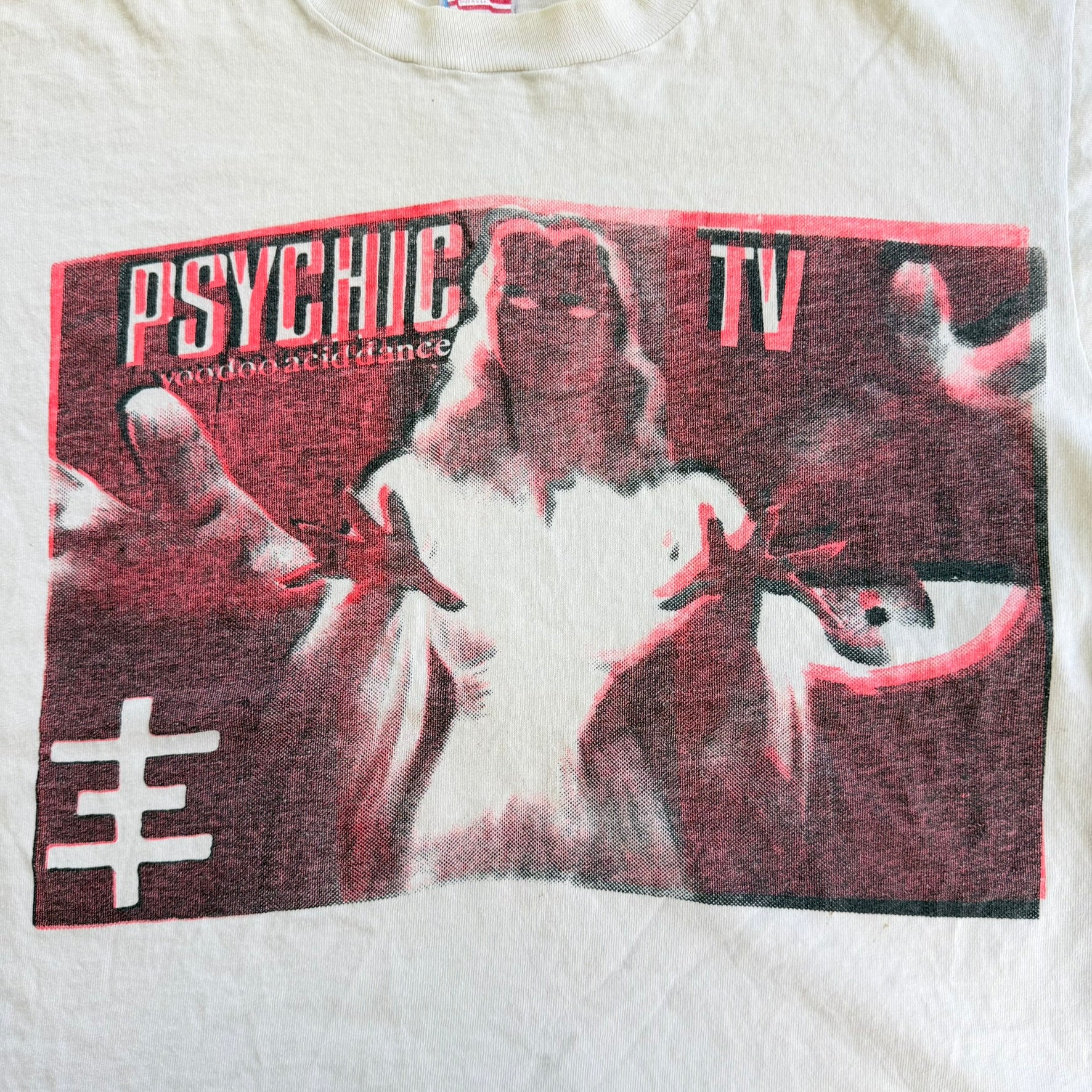 J- Vintage Psychic TV Voodoo Dance Graphic Made In USA Single Stitch Tee - L