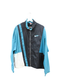 Z- Vintage 90s Nike Nylon Windbreaker Black/Teal