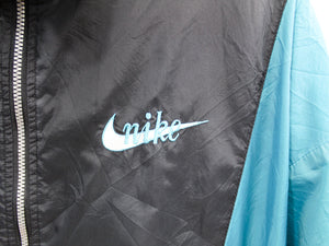 Z- Vintage 90s Nike Nylon Windbreaker Black/Teal