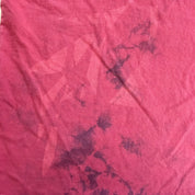 J- Vintage Affliction Embroidered Text & Graphic Maroon Acid Wash Tee - L