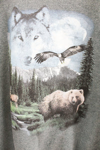 Vintage North American Forest Animals Crewneck