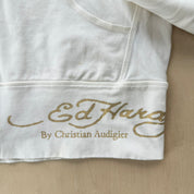 J- Vintage Ed Hardy Geisha Graphic Women's Zip Up Hoodie - L