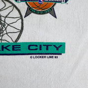 J- Vintage '93 NBA All Star Weekend Salt Lake City Graphic Single Stitch Tee - L