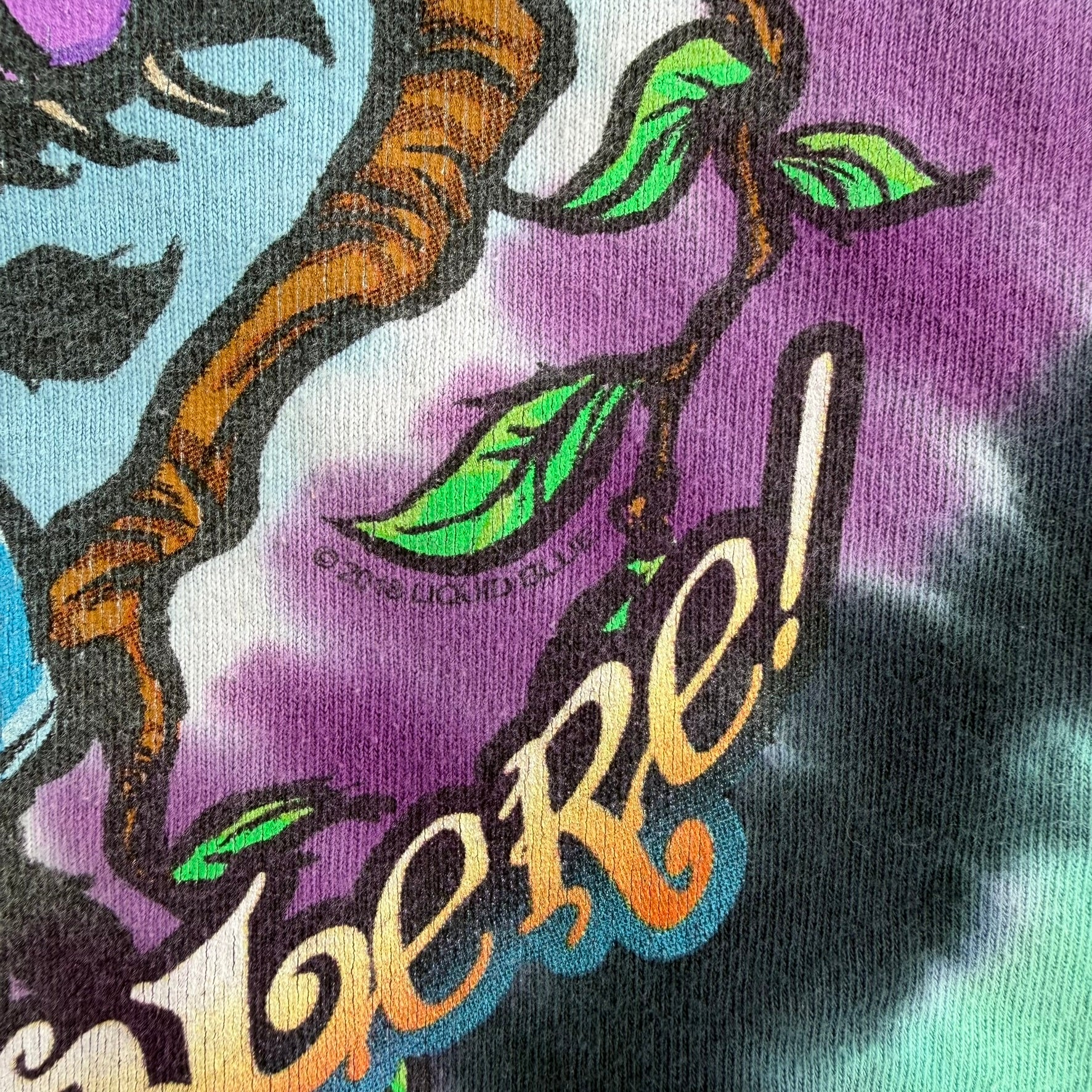 J- '18 Liquid Blue Alice In Wonderland Tie Dye Graphic Tee - XL