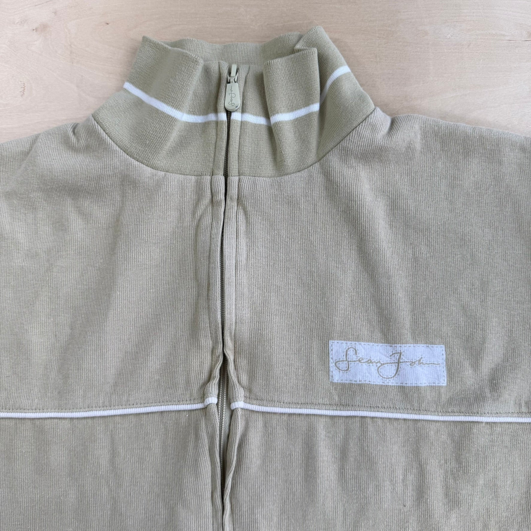 Vintage Y2K Sean John Embroidered Text Zip Up Track Jacket - L