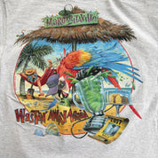 J- Vintage '96 Margarita Ville Flip Flop Graphic Made In USA Single Stitch Tee - XL