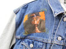 Load image into Gallery viewer, Z - Haus Of Mojo Tupac Reworked Sweatshirt Denim Jacket
