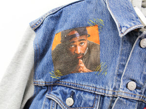 Z - Haus Of Mojo Tupac Reworked Sweatshirt Denim Jacket