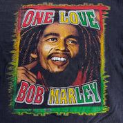 J- Vintage Rock Eagle Bob Marley One Love Graphic Picture Tee - XL