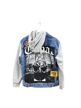 Load image into Gallery viewer, Z - Haus Of Mojo Tupac Reworked Sweatshirt Denim Jacket
