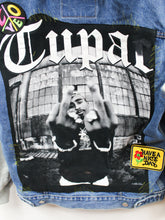 Load image into Gallery viewer, Z - Haus Of Mojo Tupac Reworked Sweatshirt Denim Jacket
