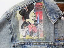 Load image into Gallery viewer, Z - Haus Of Mojo Mickey &amp; Minnie Mouse Reworked Denim Jacket
