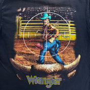 J- Vintage Wrangler Bullseye View Graphic Made In USA Tee - M
