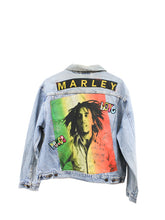 Load image into Gallery viewer, Z - Haus Of Mojo Bob Marley Reworked Denim Jacket
