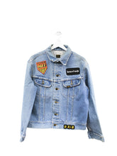 Load image into Gallery viewer, Z - Haus Of Mojo Kiss Army Reworked Denim Jacket
