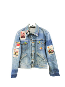 Z - Haus Of Mojo Eagles & AC/DC Wrangler Reworked Denim Jacket