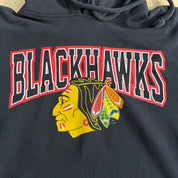 Vintage Chicago Blackhawks NHL Mitchell & Ness Logo Graphic Hoodie - 2XL