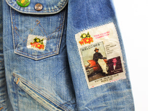 Z - Haus Of Mojo Eagles & AC/DC Wrangler Reworked Denim Jacket