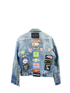 Z - Haus Of Mojo Eagles & AC/DC Wrangler Reworked Denim Jacket