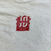 J- Vintage '93 America West Airline 10th Anniversary Airbus A320 Graphic Made In USA Single Stitch Tee - XL