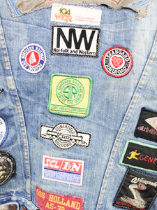 Z - Haus Of Mojo Eagles & AC/DC Wrangler Reworked Denim Jacket