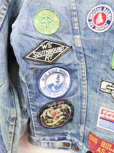 Z - Haus Of Mojo Eagles & AC/DC Wrangler Reworked Denim Jacket