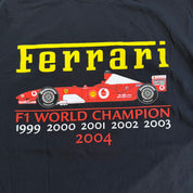J- Vintage '04 Formula 1 Ferrari F1 World Champion Graphic Tee - L