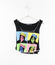 Load image into Gallery viewer, Haus Of Mojo Reworked Vintage Biggie Collage Double Stitch Crop Top
