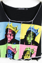 Load image into Gallery viewer, Haus Of Mojo Reworked Vintage Biggie Collage Double Stitch Crop Top
