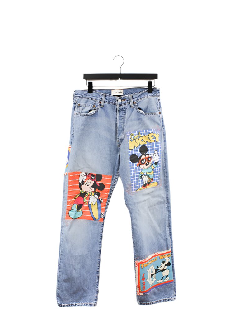 Z Haus Of Mojo Cool Mickey Levi s 501 Reworked Jeans HG VINTAGE