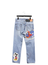 Load image into Gallery viewer, Z - Haus Of Mojo Cool Mickey Levi&#39;s 501 Reworked Jeans
