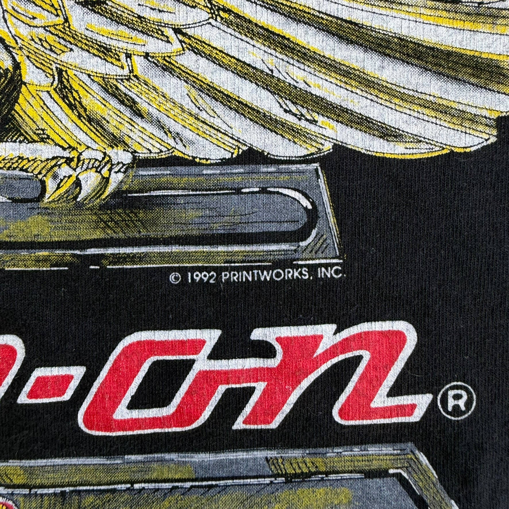 J- Vintage '92 Snap On Tools Graphic Made In USA Single Stitch Tee - L