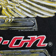 J- Vintage '92 Snap On Tools Graphic Made In USA Single Stitch Tee - L