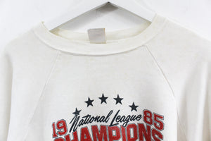 Vintage Logo 7 MLB 1985 St Louis Cardinals National League Champions Crewneck