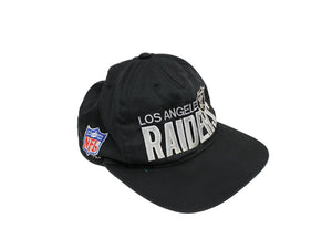 Z- Vintage Los Angeles Raiders Emb Script NFL Inter Cap Snapback Hat