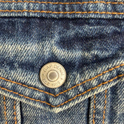 Vintage Gap Denim Sherpa Lined Trucker Denim Jacket - L