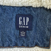 Vintage Gap Denim Sherpa Lined Trucker Denim Jacket - L
