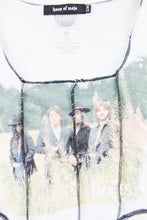 Load image into Gallery viewer, Haus Of Mojo Reworked Vintage The Beatles Field Picture Double Stitch Crop Top
