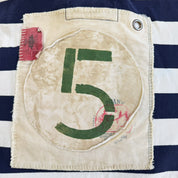 J- Vintage Polo RL Athletic Canoeing Striped Short Sleeve Rugby Shirt - 2XL
