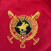 J- Vintage Ralph Lauren St Moritz Polo World Cup On Snow Long Sleeve Rugby Shirt - XL